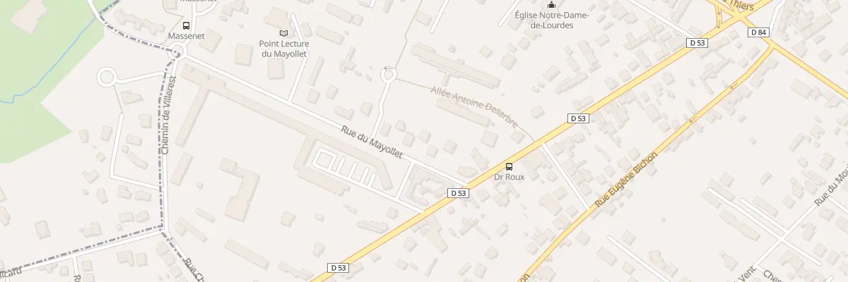 Plan du 10 Rue du Mayollet à Roanne