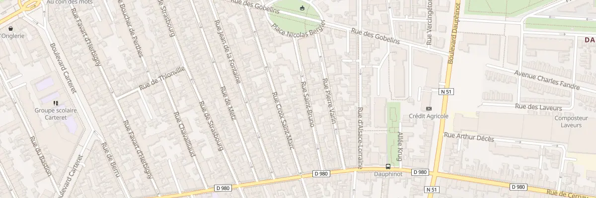 Plan du 33 Rue Saint-Bruno à Reims