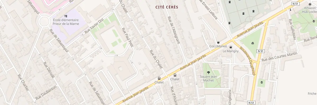 Plan du 14 Rue du Chalet à Reims