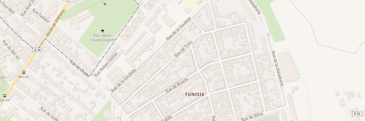 Plan du 40 Rue de Tunis à Reims
