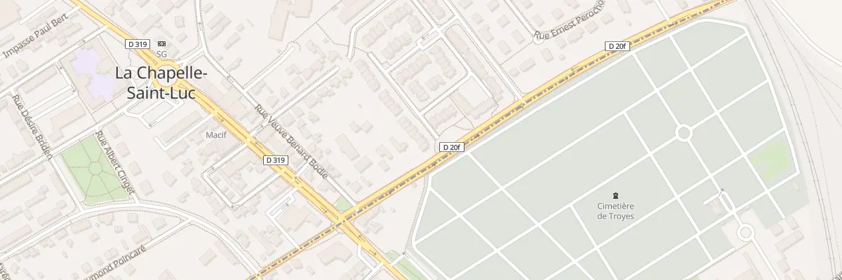 Plan du 19 Rue du 40 Eme Reg d’Artillerie à La Chapelle-Saint-Luc