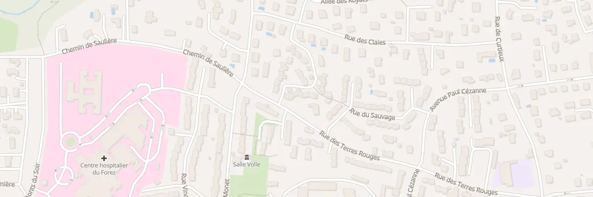 Plan du 6 Rue de la Garde à Montbrison