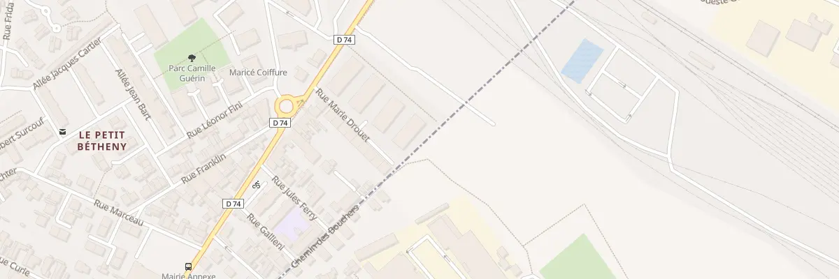 Plan du 5 Rue Marie Drouet à Bétheny