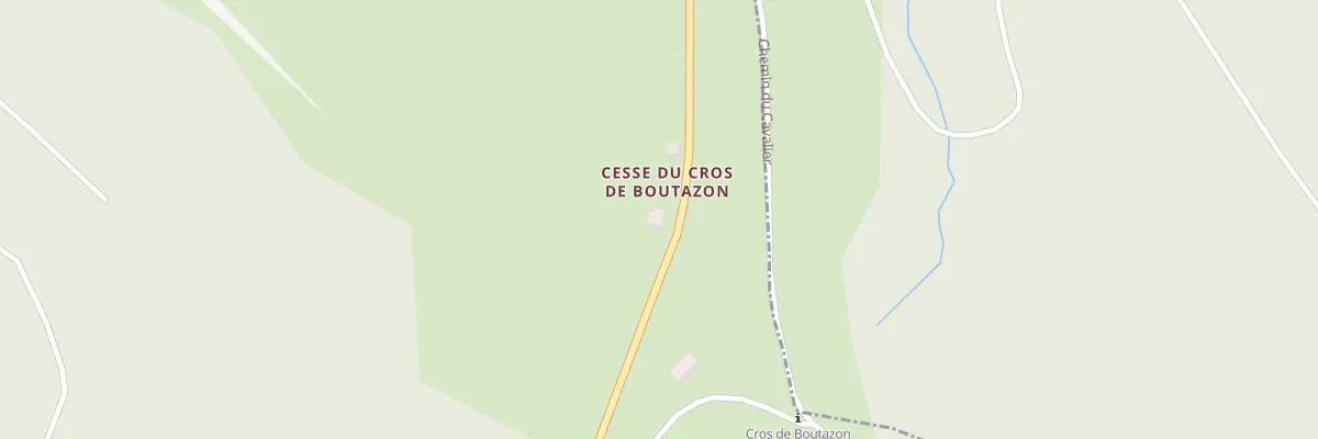Plan du 3325 Rte du Cros de Boutazon à Astet