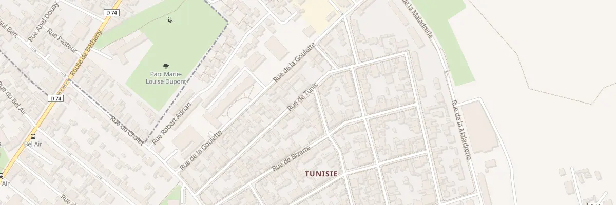 Plan du 44 Rue de Tunis à Reims