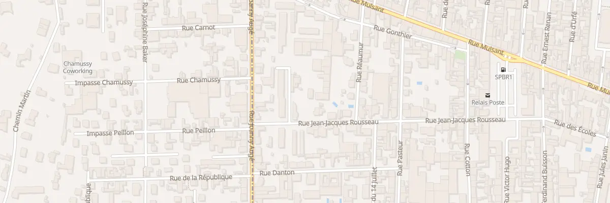 Plan du 52 Rue Jean-Jacques Rousseau à Roanne