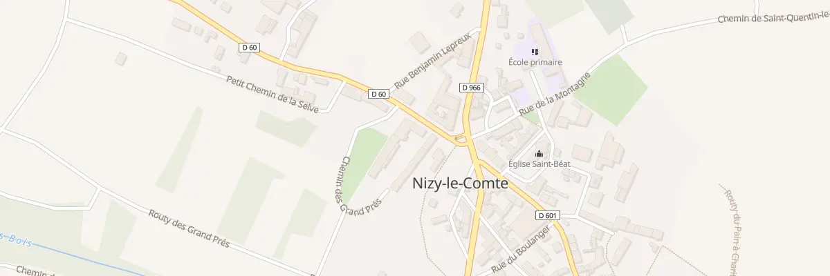 Plan du 5 Rue de la Selve à Nizy-le-Comte