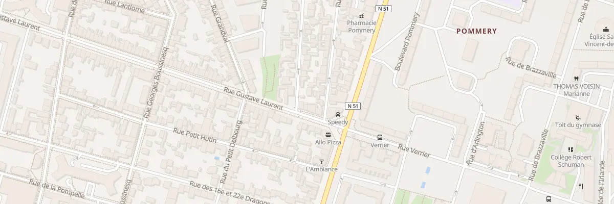 Plan du 107 Rue Gustave Laurent à Reims