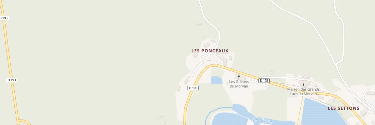 Plan du 14 Che des Ponceaux à Montsauche-les-Settons