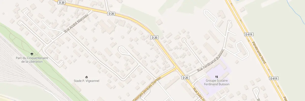 Plan du 69 Rue Jules Ferry à La Chapelle-Saint-Luc