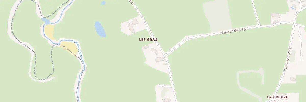 Plan du 5094 Les Gras à Versaugues