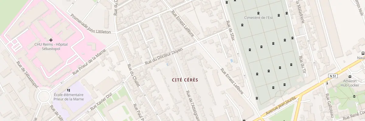 Plan du 11 Rue de l’Atteignant à Reims