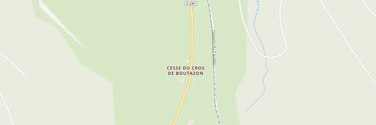 Plan du 3395 Rte du Cros de Boutazon à Astet