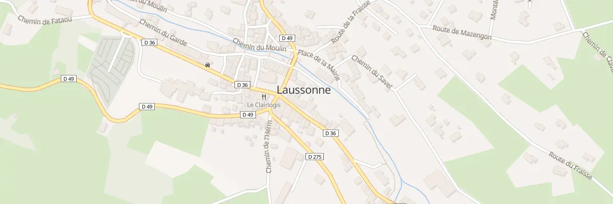 Plan du 7 Rte des Estables à Laussonne