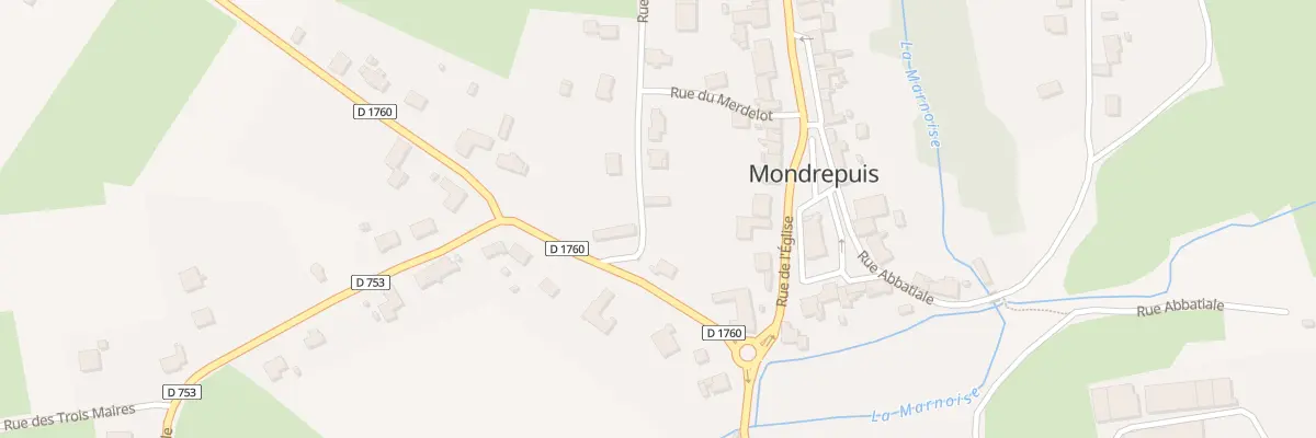 Plan du 6 Rue du Colonel Arnaud Beltrame à Mondrepuis