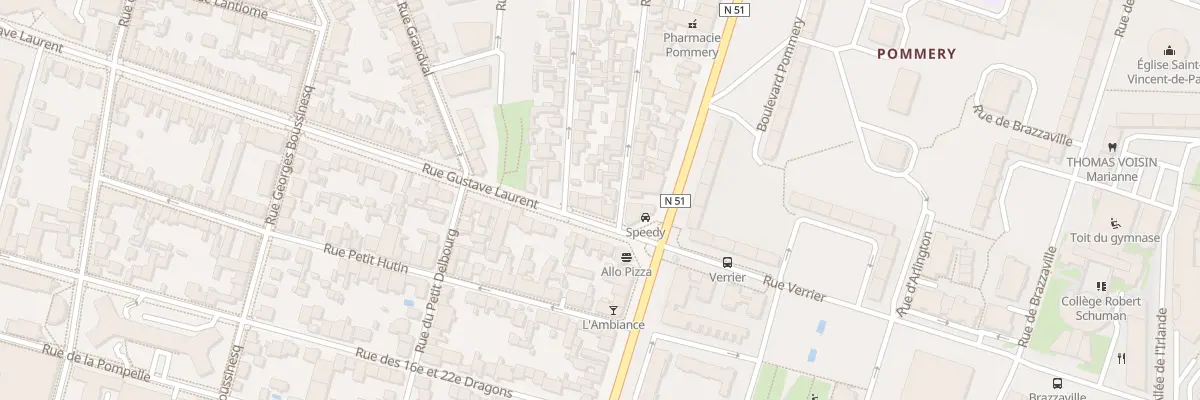 Plan du 111 Rue Gustave Laurent à Reims