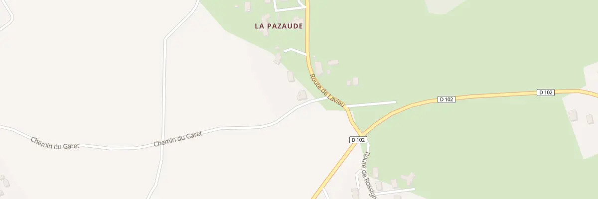 Plan du 89 Rte de Lavieu à Margerie-Chantagret