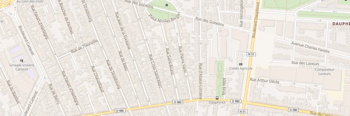Plan du 24 Rue Saint-Bruno à Reims