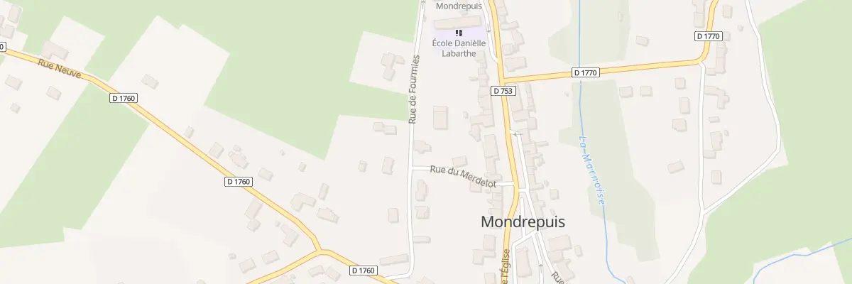 Plan du 14 Rue du Colonel Arnaud Beltrame à Mondrepuis