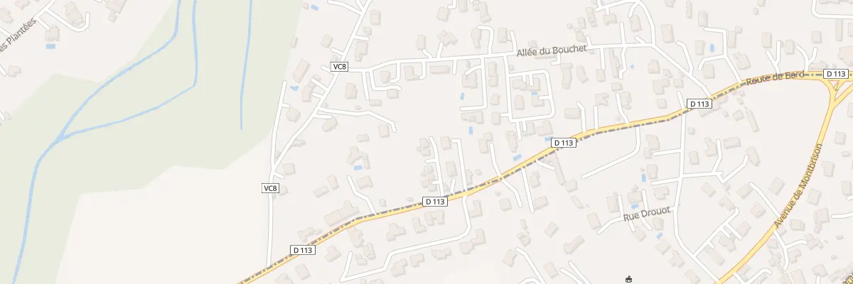 Plan du 44B Rte de Bard à Montbrison
