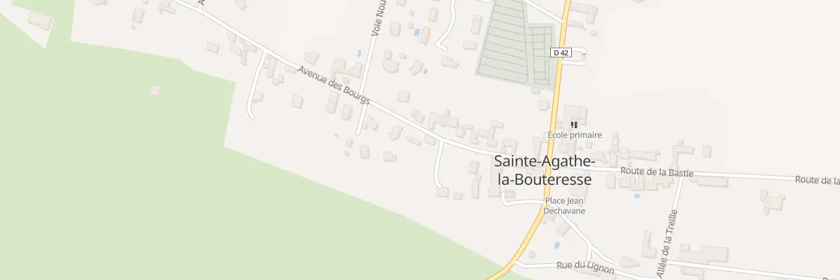 Plan du 129 Av des Bourgs à Sainte-Agathe-la-Bouteresse