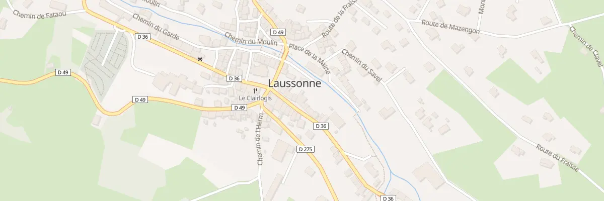 Plan du 9 Rte des Estables à Laussonne