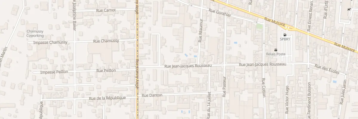 Plan du 42 Rue Jean-Jacques Rousseau à Roanne