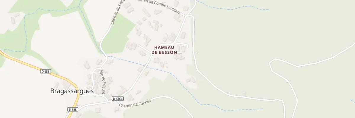 Plan du 50 Imp de Besson à Bragassargues