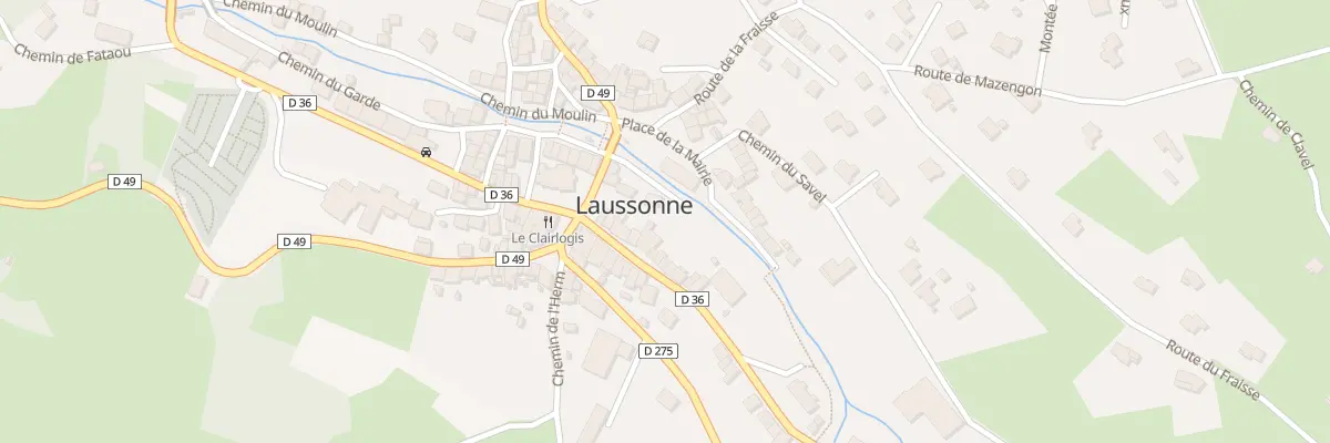 Plan du 11 Rte des Estables à Laussonne