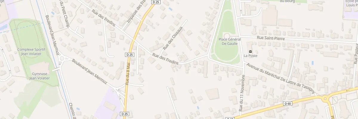 Plan du 8 Rue des Fredins à Gueugnon