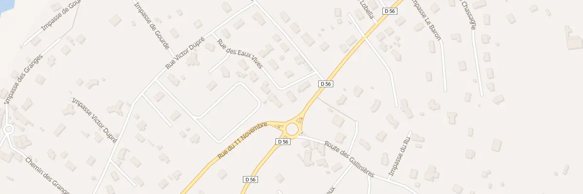 Plan du 43 Rue des Eaux Vives à Commelle-Vernay