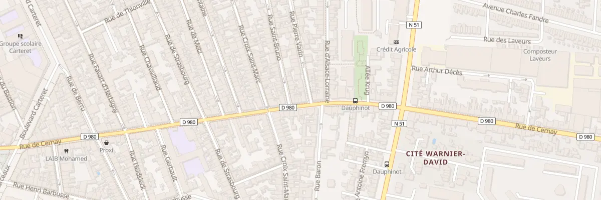 Plan du 145 Rue de Cernay à Reims