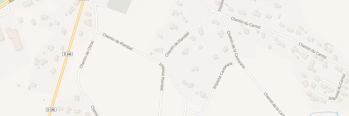 Plan du 270 Che de Plambel à Bagard