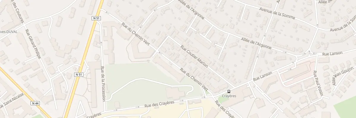 Plan du 17 Rue du Chemin Vert à Reims