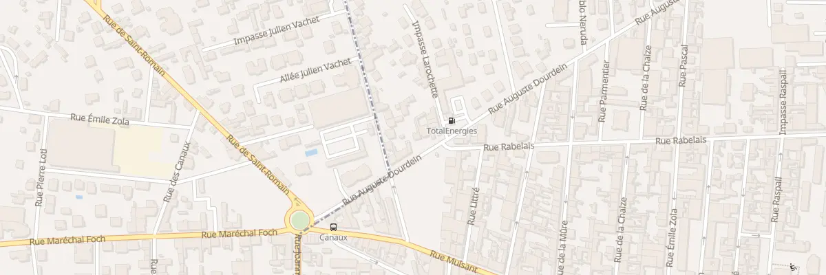 Plan du 86 Rue Auguste Dourdein à Roanne