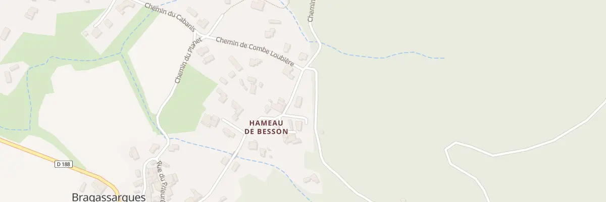 Plan du 116 Che de Besson à Bragassargues