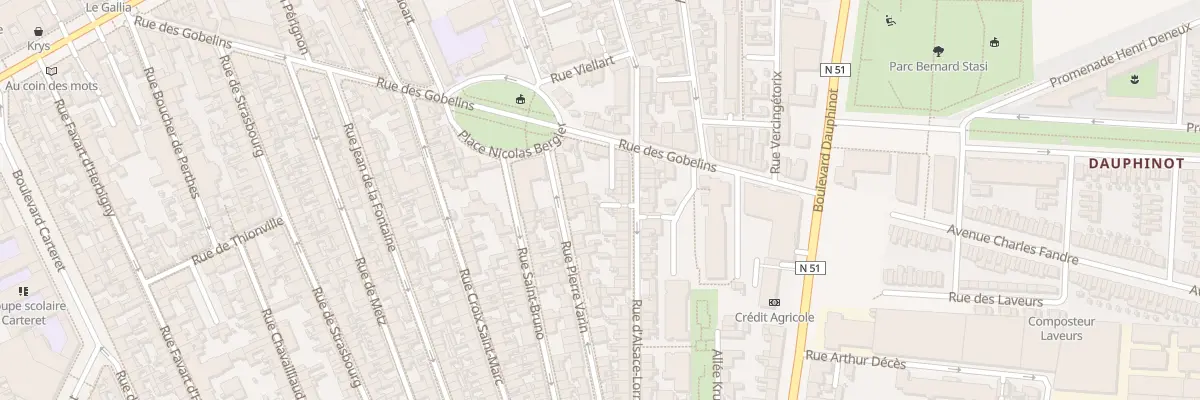 Plan du 90B Rue d’Alsace-Lorraine à Reims