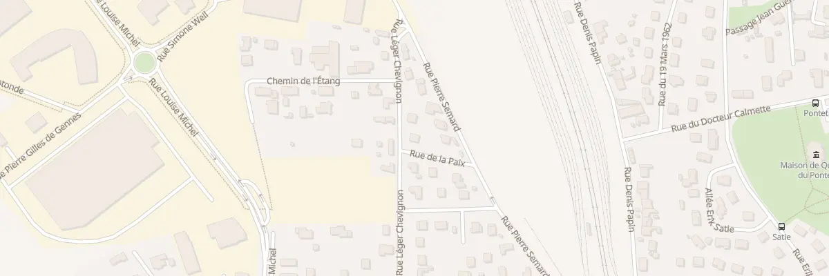 Plan du 68 Rue de la Paix à Riorges