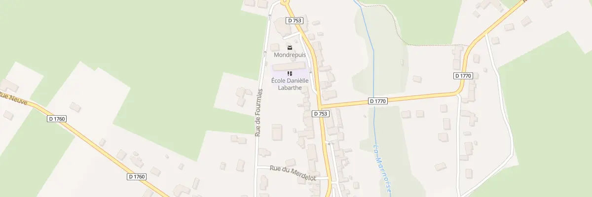 Plan du 19 Av de Verdun à Mondrepuis