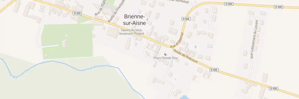 Plan du 5 Rue de la Retourne à Brienne-sur-Aisne