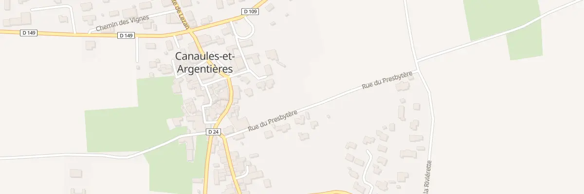 Plan du 141 Rue du Presbytere à Canaules-et-Argentières