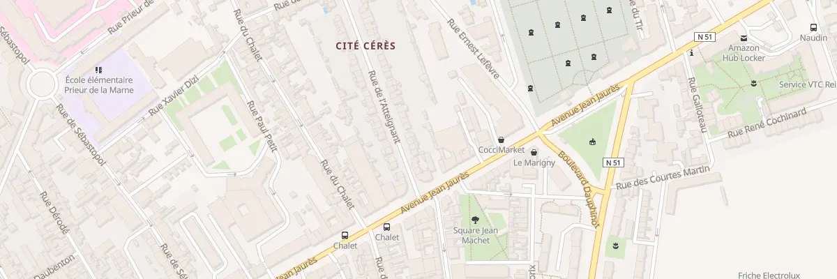 Plan du 55 Rue de l’Atteignant à Reims