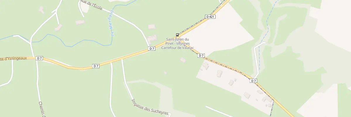 Plan du 40 Rte de la Chaud de Vaunac à Saint-Julien-du-Pinet