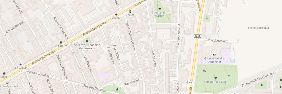 Plan du 27 Rue d’Alsace-Lorraine à Reims