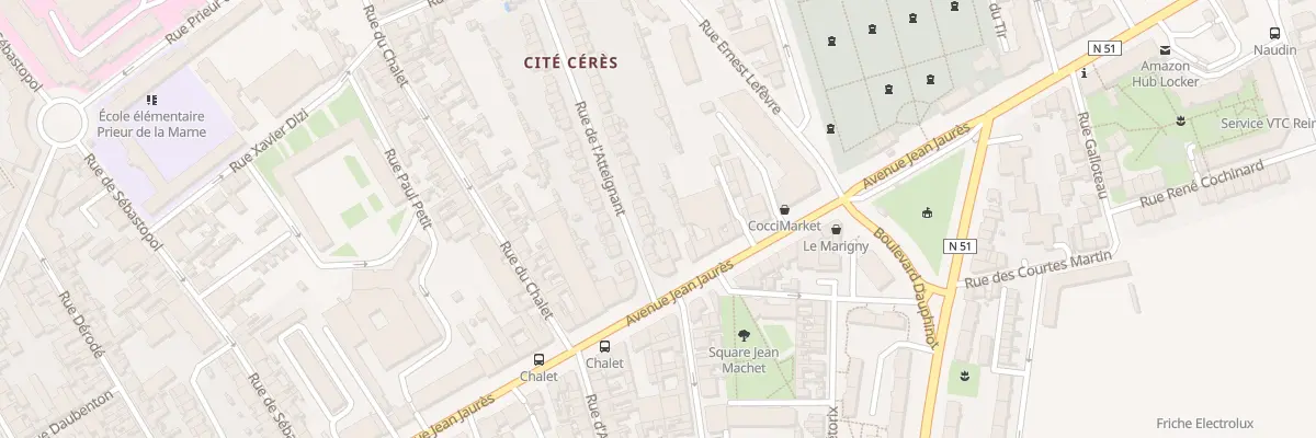 Plan du 57 Rue de l’Atteignant à Reims