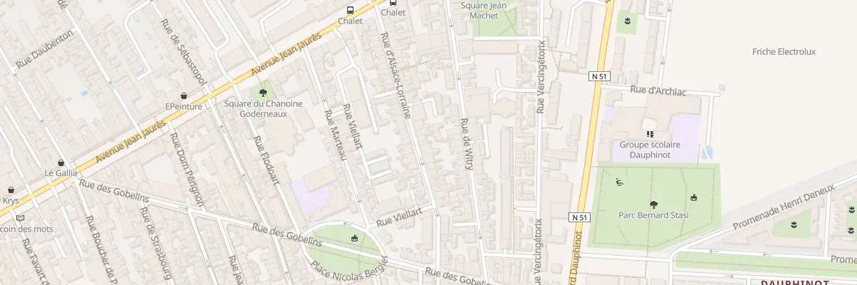 Plan du 37 Rue d’Alsace-Lorraine à Reims