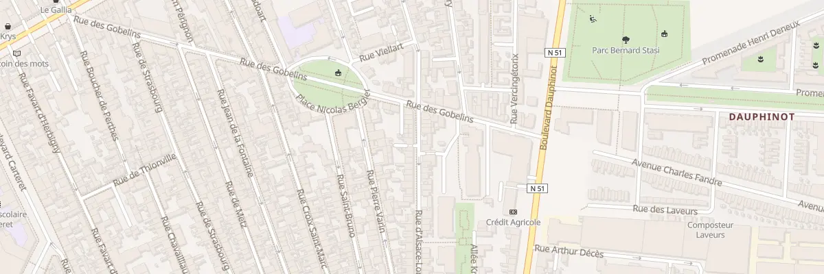 Plan du 88 Rue d’Alsace-Lorraine à Reims