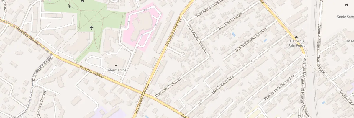 Plan du 7 Rue Roger Douine à Troyes