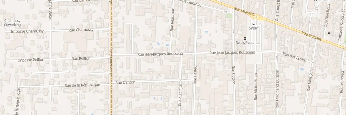 Plan du 33 Rue Jean-Jacques Rousseau à Roanne