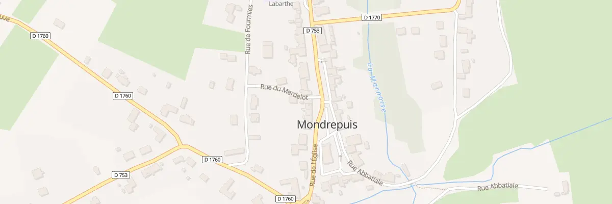 Plan du 7 Pl du Marechal Foch à Mondrepuis